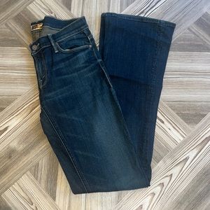 MOTHER DISTRESSED BOOTCUT JEANS